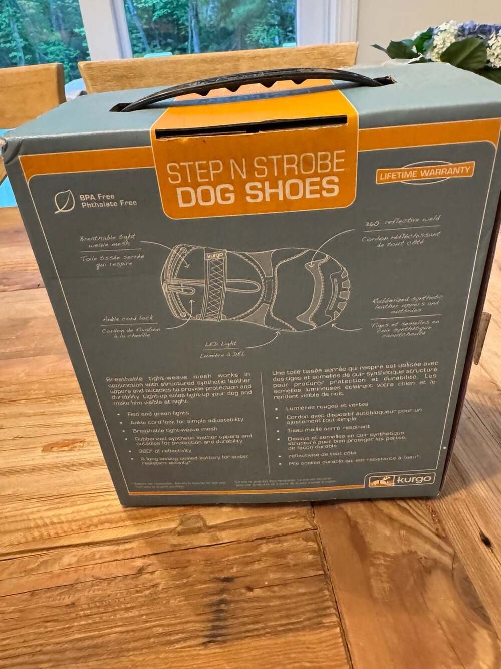Large - Light up Kurgo Step n Strobe Dog Shoes - Picture 2 of 4